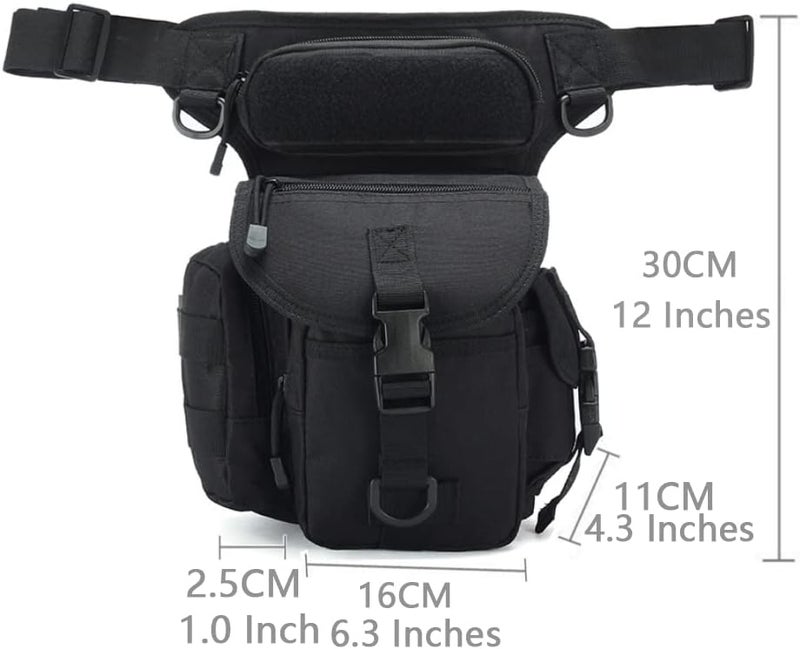ATBP Tactical Drop Leg Pouch Thigh Pack Military Waist Pack For Motorcycle Racing Bike Cycling Hiking Horse Riding Army Green - Image 3